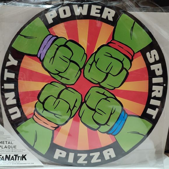 Teenage Mutant Ninja Turtles Metal Tin Sign Wall Hanging TMNT Collectible - Picture 1 of 3